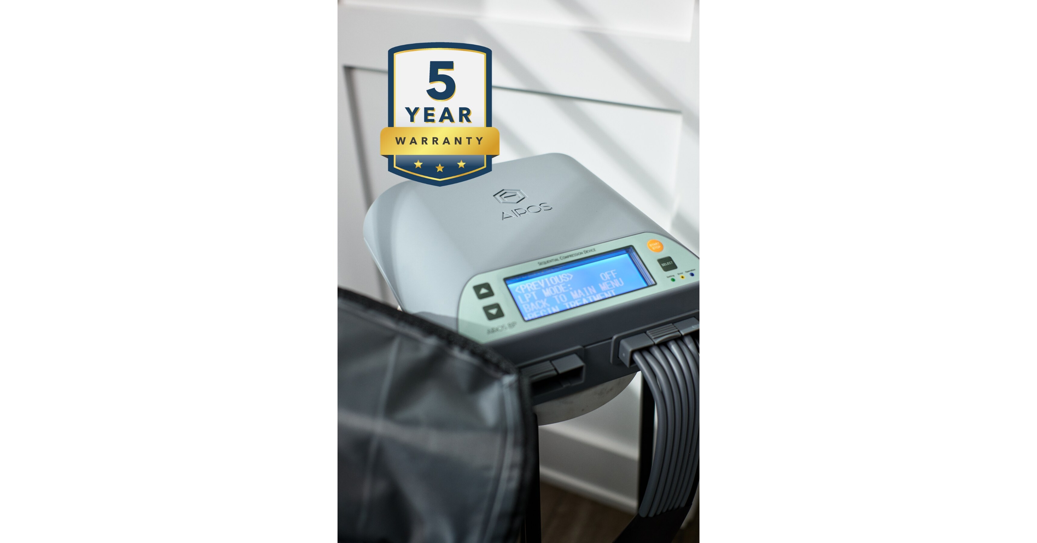 TRW AIROS Medical Announces Five-Year Warranty on Lymphedema Pneumatic Compression Devices