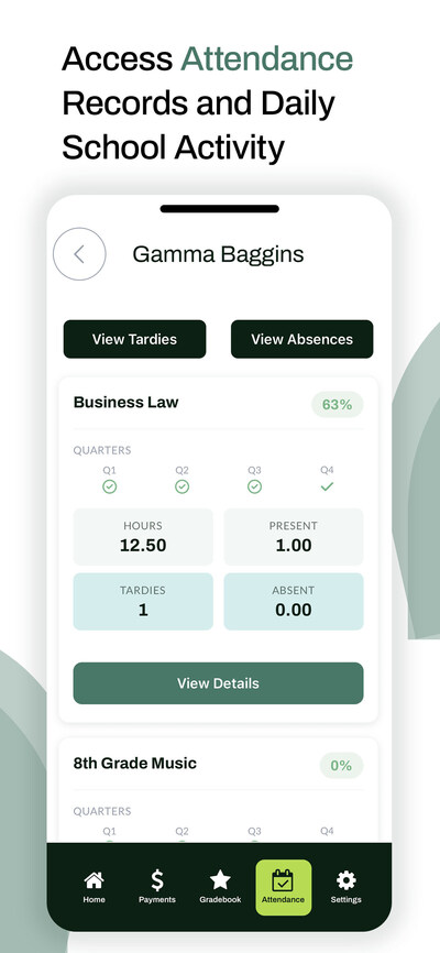 Quickly check attendance and grades with Sycamore. The perfect solution for parents on the go.