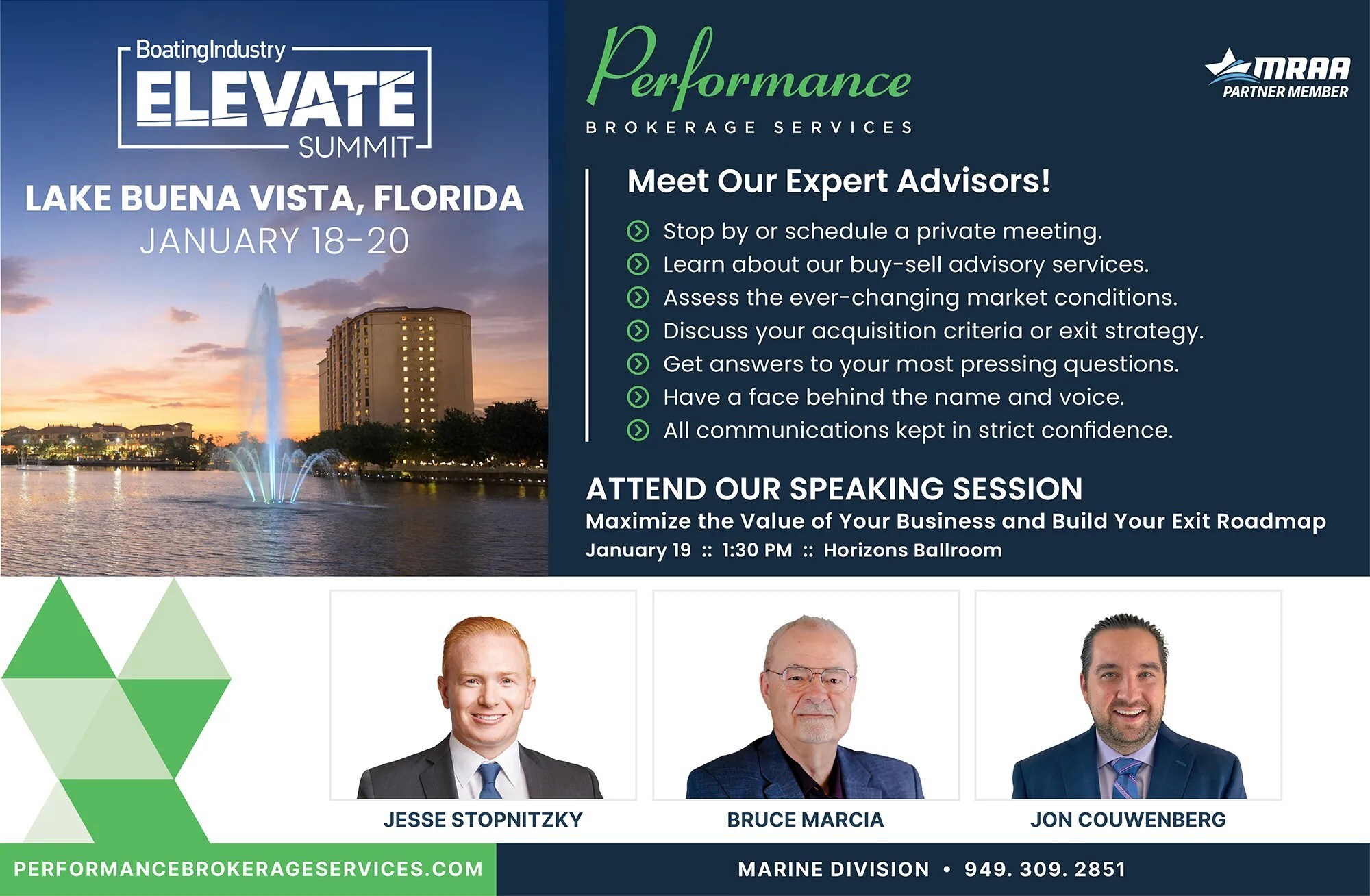 Performance Brokerage Services to Attend and Speak at the 2026 Boating Industry Elevate Summit in Lake Buena Vista, Florida