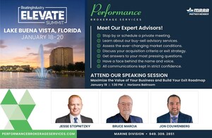 Performance Brokerage Services to Attend and Speak at the 2026 Boating Industry Elevate Summit in Lake Buena Vista, Florida