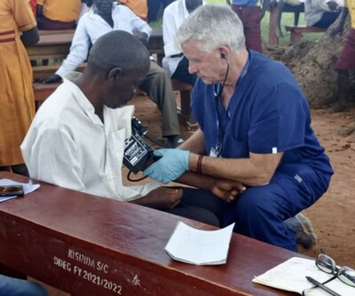 Dr. Taylor tends to a patient in Uganda with Musana, the charity to which he intends to donate a significant portion of his whistleblower award.
