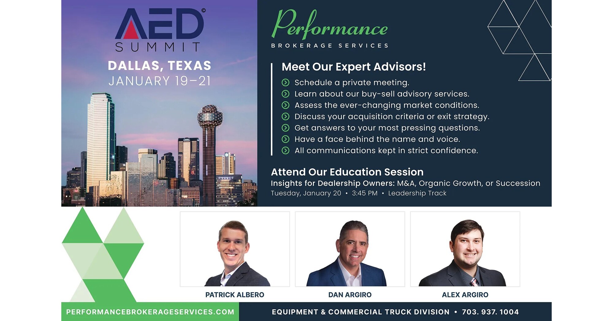 Performance Brokerage Services to Attend and Speak at the 2026 Associated  Equipment Distributors (AED) Summit in Dallas, Texas