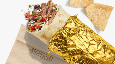 For a limited time beginning February 6, Chipotle will serve gold-foil-wrapped burritos at all restaurants in the U.S.