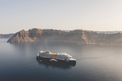 Celebrity Cruises Reveals Four New European-inspired Festivals on Celebrity Xcel: Celebrity Xcel in Santorini