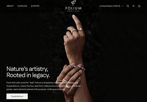 Folium Website Home Page