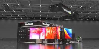 ViewSonic booth at ISE 2026