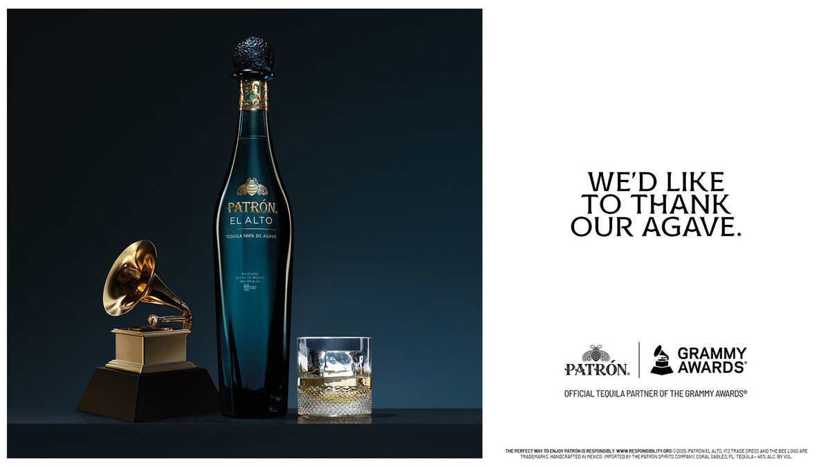 PATRÓN® TEQUILA TOASTS ITS ICONIC PLACE IN MUSIC AS THE OFFICIAL TEQUILA  PARTNER OF THE 2026 GRAMMY AWARDS®