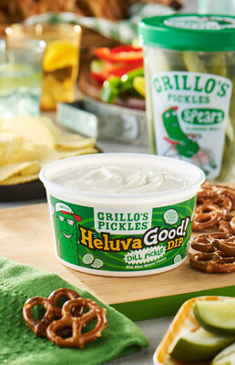 The Heluva Good! Grillo’s Dill Pickle Dip is available now at select retailers