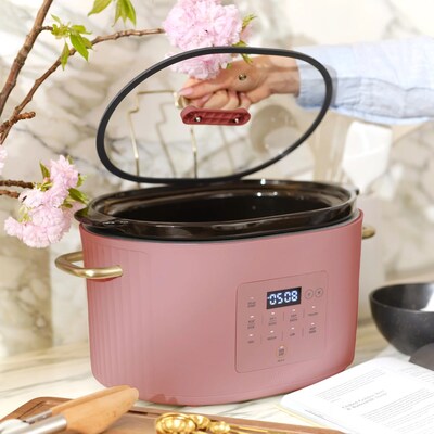 6QT Programmable Slow Cooker in Faded Rose