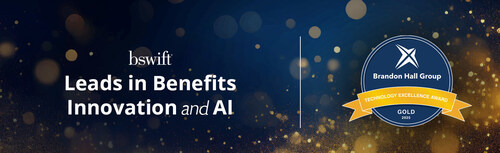Recognized with three Brandon Hall Group Technology Excellence Awards, bswift continues to lead in benefits innovation and people-first AI. Recognized with three Brandon Hall Group Technology Excellence Awards, bswift continues to lead in benefits innovation and people-first AI.