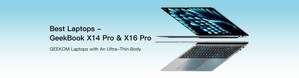 GEEKOM Officially Launches Its Ultra-Light All-Metal GeekBook X14 Pro and X16 Pro