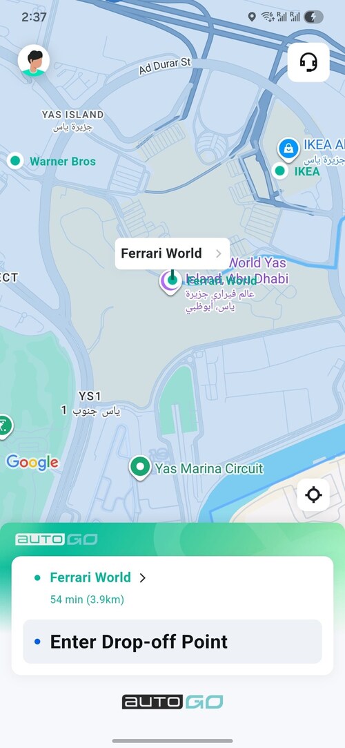 The AutoGo app, now open to public users