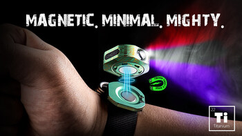 NanoB10: 9-Mode EDC Flashlight with 360° Hands-Free Use