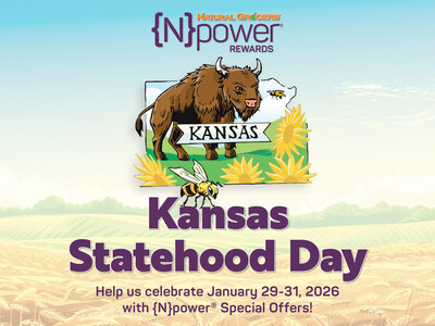 Natural Grocers® will be celebrating Kansas Statehood Day by honoring its customers with a freebie and extra savings for {N}power members from Jan. 29–31.
