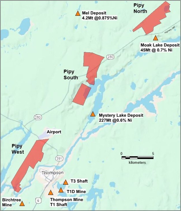Figure 4: Pipy South Property Location and Infrastructure (CNW Group/Nican Ltd.) Figure 4: Pipy South Property Location and Infrastructure (CNW Group/Nican Ltd.)