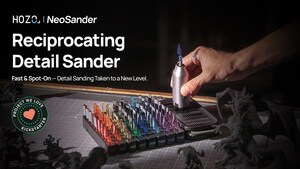HOZO Launched NeoSander on Kickstarter, a Palm-Sized Detail Sander with Reciprocating Linear Motor