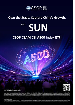CSOP CSAM CSI A500 Index ETF Lists on Singapore Exchange Today