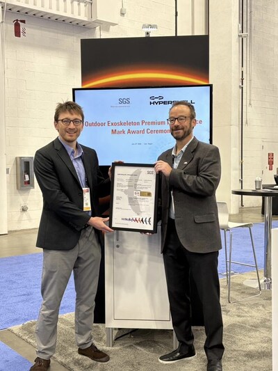 Hypershell receives the re-issued SGS Premium Performance Mark for outdoor exoskeletons at CES 2026