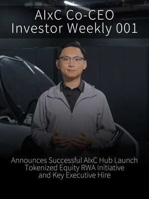 AIxCrypto Co-CEO Jerry Wang Shares Weekly Investor Update: Announces Successful AIxC Hub Launch, Tokenized Equity RWA Initiative, and Key Executive Hire