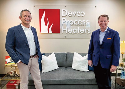 Jeff Hutsell (left) and Darton Zink finalized Zeeco's acquisition of Devco Process Heaters in late 2025.