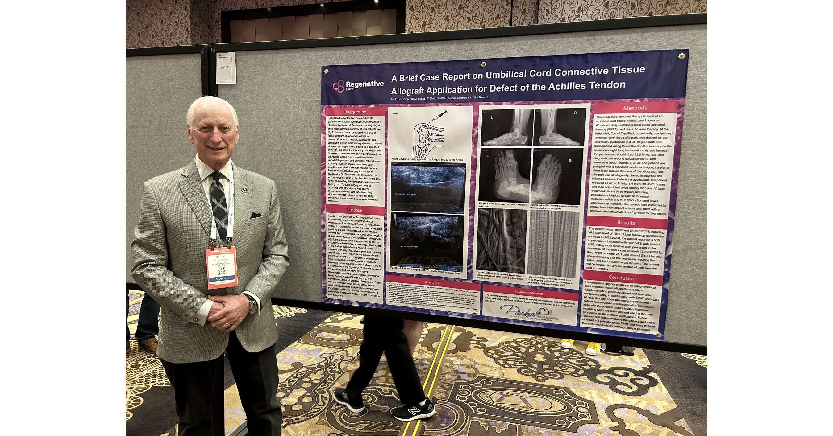 A SHIFT IN ACHILLES CARE? REGENATIVE LABS AND DR. ROBERT PARKER ANNOUNCE PUBLICATION ON NON-SURGICAL OUTCOMES