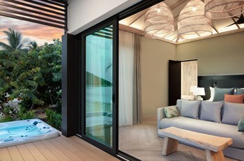 Peter Island Resort's Beachfront Room with Outdoor Hot Tub