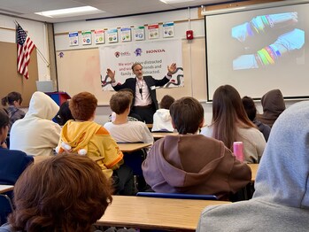 Joel Feldman presenting safety talk