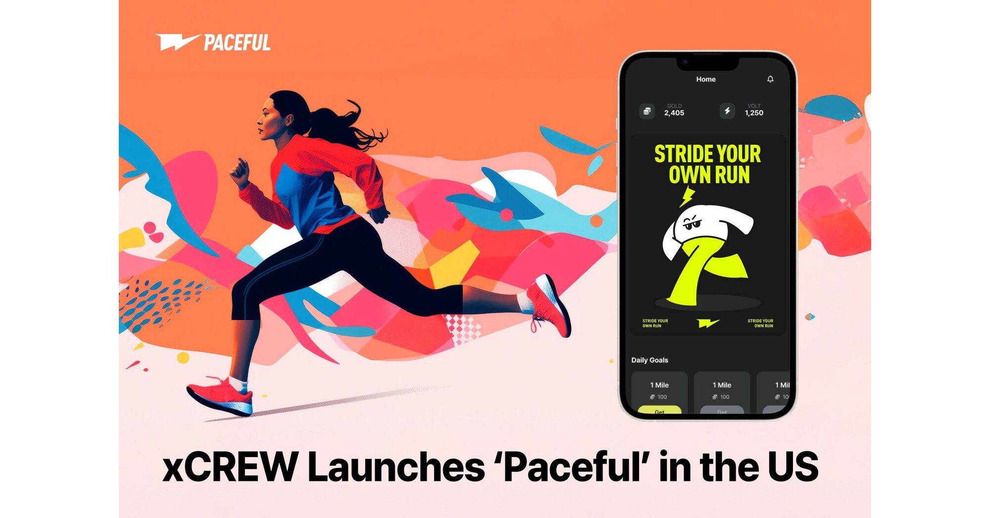 SportsTech Startup xCREW Launches 'Paceful' in the US, an AI-Powered Platform Redefining the Running Experience