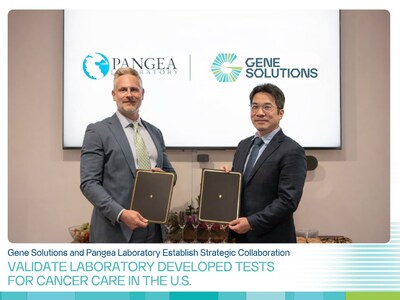 From left to right: John Moore, CEO of Pangea Laboratory, and Keng-Hou Hsu, Chief Financial Officer of Gene Solutions