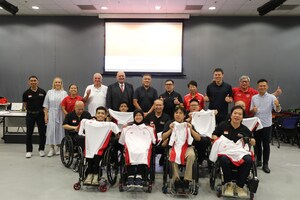 North London Collegiate School (Singapore) celebrates the Wheelchair Rugby Association Singapore (WRAS) athletes participating in the upcoming ASEAN Para Games