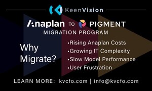 KeenVision Announces Anaplan to Pigment Migration Program