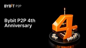 Bybit P2P交易平臺迎來四周年慶，特設價值10萬個泰達幣的獎金池