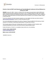 Ovintiv to Host its 2025 Fourth Quarter and Year-End Results Conference Call and Webcast on February 24, 2026