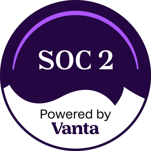 SOC 2 powered by Vanta logo