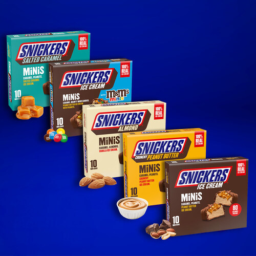 SNICKERS® Ice Cream is bringing satisfaction to the next level with its most snackable innovation yet: SNICKERS Ice Cream Minis.