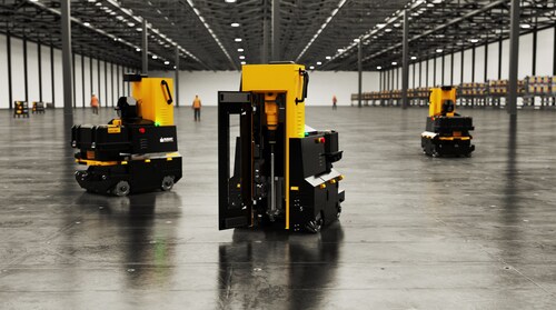 DEWALT unveils the world's first downward drilling, fleet-capable robot to accelerate data center construction.   *Created with 3D models, the image reflects the actual product.