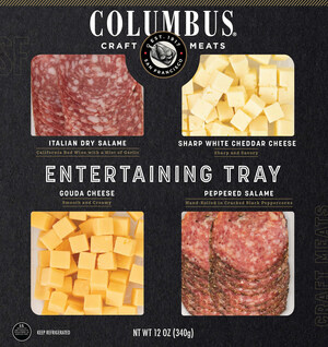COLUMBUS® Craft Meats Launches New Entertaining Tray Featuring Ready-to-Serve Charcuterie and Cheese Pairings