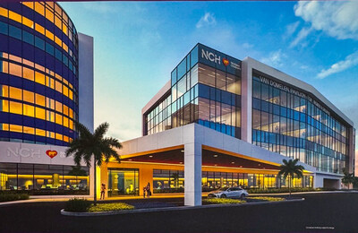 Rendering of the Van Domelen Pavillion for Women and Children on the NCH North Hospital Campus.