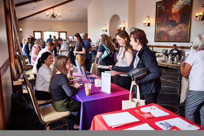 Parkinson's IQ + You event participants take part in the partner expo.