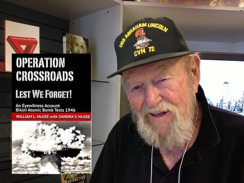 Author William L. McGee at the National Atomic Testing Museum, Las Vegas, NV