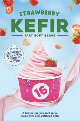 16 Handles is launching the world's first-ever kefir probiotic soft serve, available in stores nationwide January 16. 16 Handles is launching the world's first-ever kefir probiotic soft serve, available in stores nationwide January 16.
