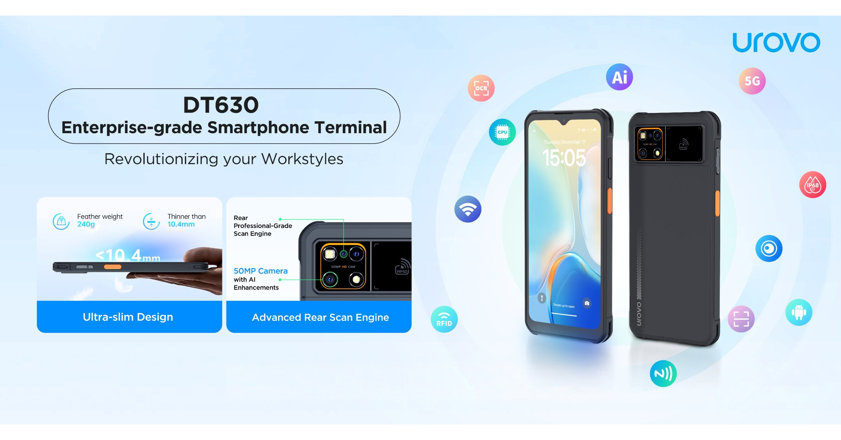 UROVO Unveils DT630: The Enterprise-grade Smartphone Terminal That Redefines Frontline Mobility at NRF 2026