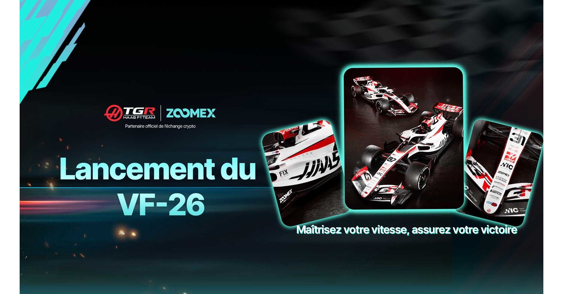 Présentation de la VF-26 | Zoomex et l'écurie TGR Haas F1 entament une nouvelle phase de collaboration en 2026
