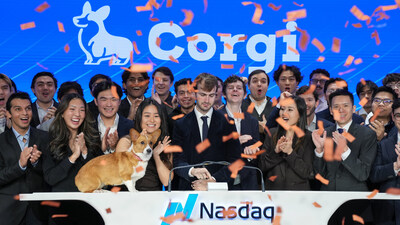 Corgi Insurance, an AI Startup, rings the Nasdaq Opening Bell to celebrate the launch of Founder-Led 2x Daily ETF (FDRX).