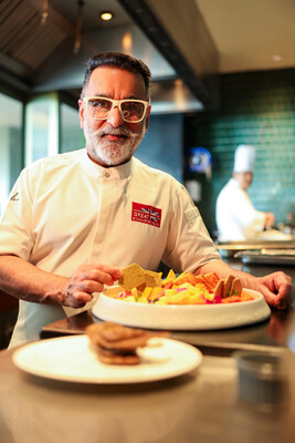 Chef Vineet Bhatia, MBE with UK Cheese Platter.