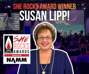 Susan Lipp, Chairman of Full Compass Systems, Named NAMM Female Entrepreneur of the Year at 2026 She Rocks Awards