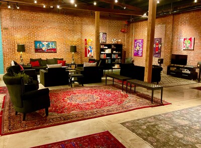 The green room for artists in the new Cynthia Lake Building