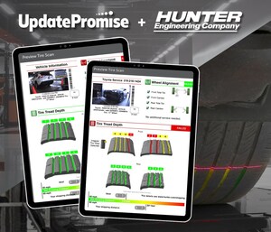 UpdatePromise and Hunter Engineering Bring Autonomous Inspection Intelligence into the Service Lane