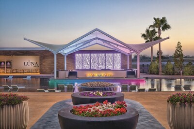 AQUA at Choctaw Casino & Resort–Durant, a Wyndham Grand, offers guests a three-acre, palm-tree-shaded playground with private cabanas, waterslides, outdoor bars, and a splashpad.