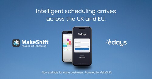 Workforce scheduling powered by MakeShift, available in e-days now.
